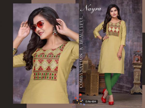 Nayra Daffodil-Cotton-Satin-With-Handwork-Kurti